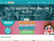 Tablet Screenshot of millionslots.net